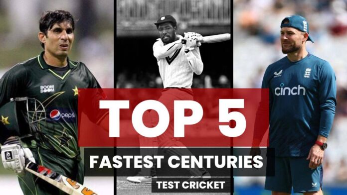 Fastest Centuries (100) in Test Cricket